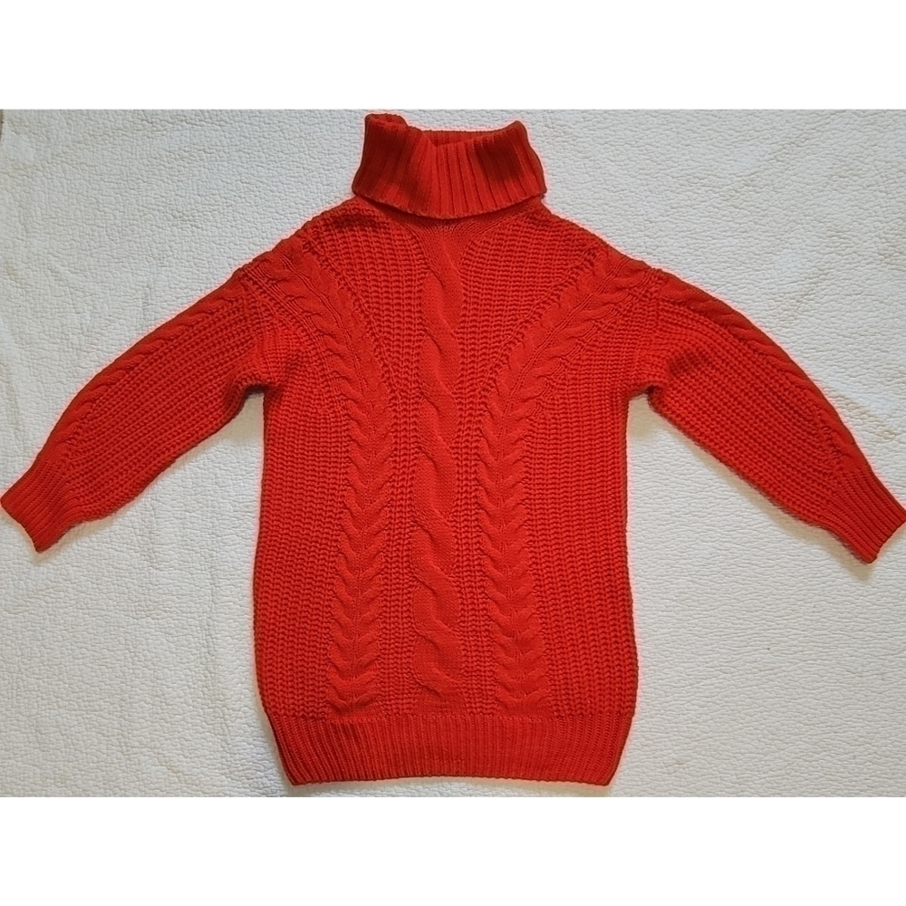 BRAVE Soul Red Oversized Knit Sweater.